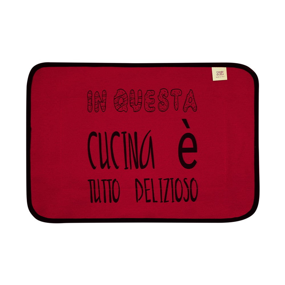 Tovaglietta LA CUCINAZZA cm.35x50 con stampe SPIRITOSE