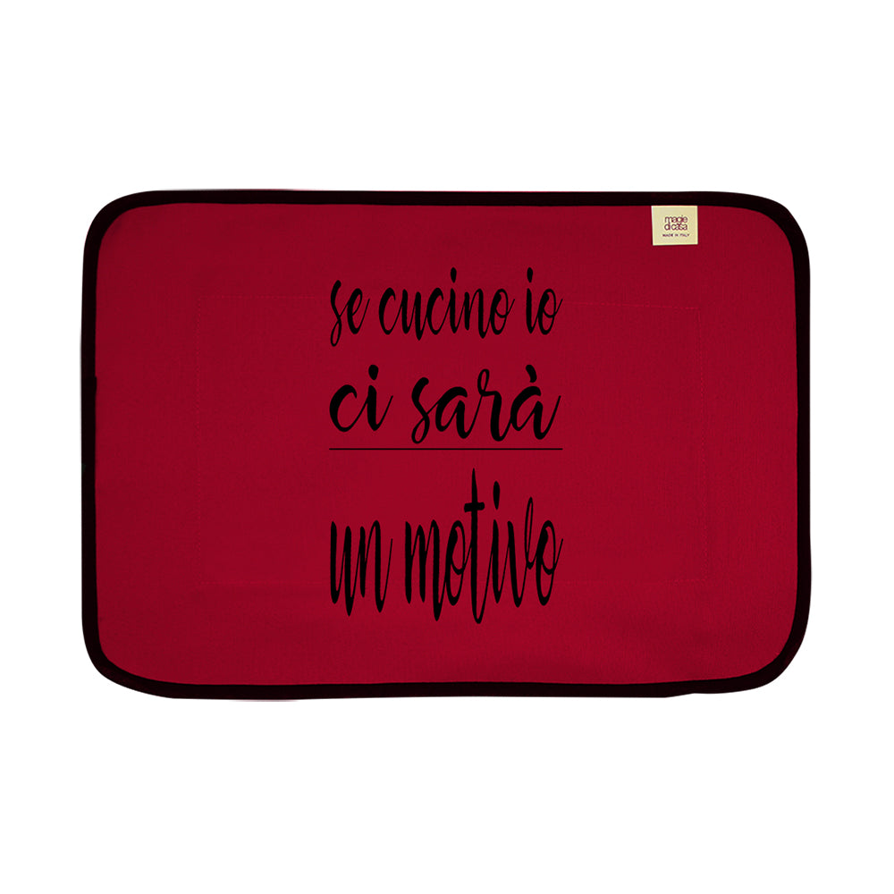 Tovaglietta LA CUCINAZZA cm.35x50 con stampe SPIRITOSE