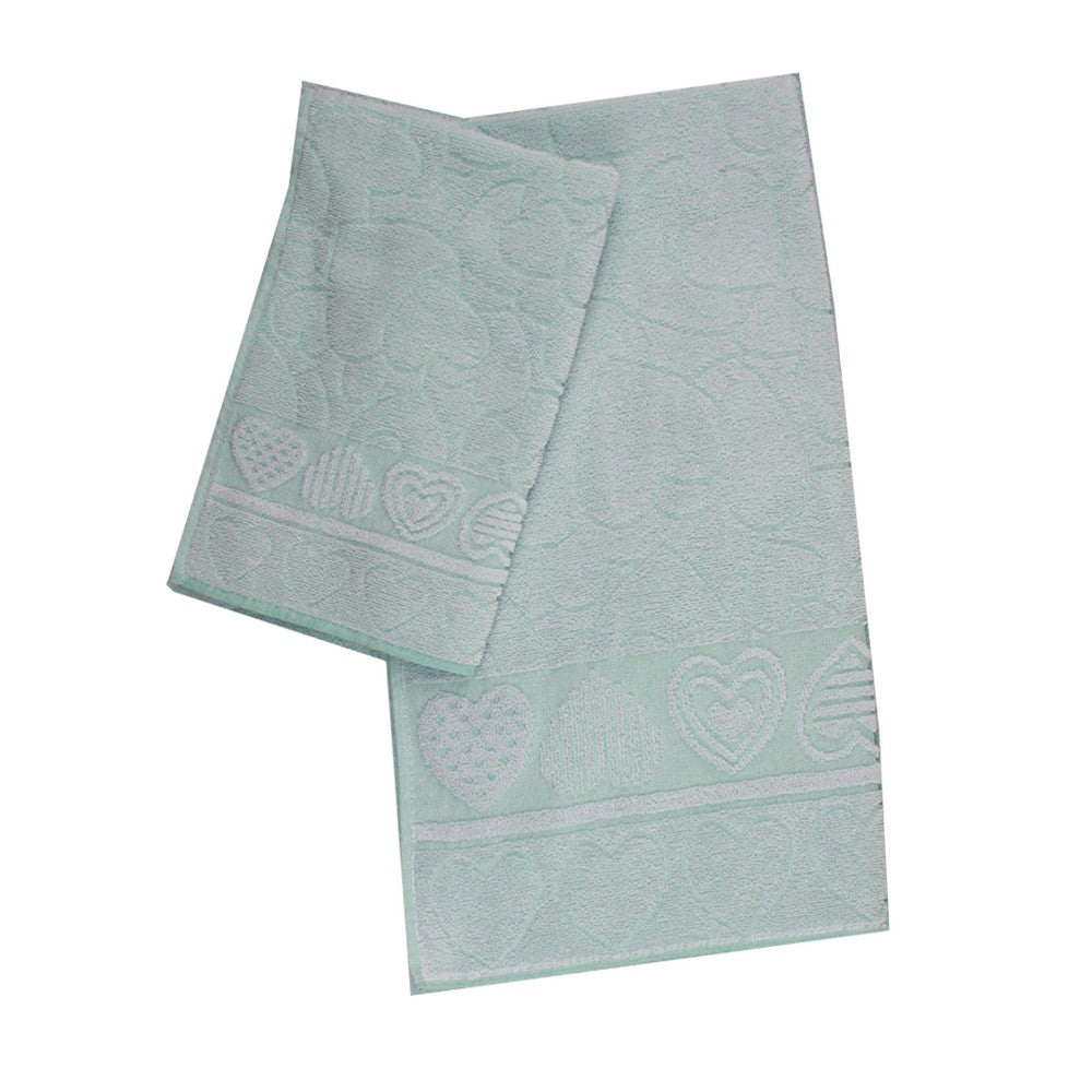 Completo 2 pezzi spugna CUPIDO:asciugamano+ospite