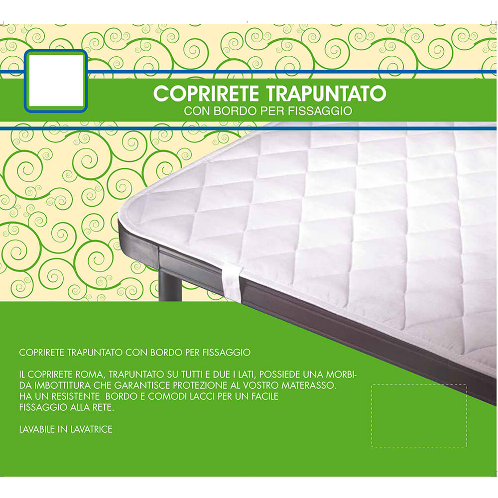 Coprirete trapuntato ROMA 1 piazza e mezza cm.120x195