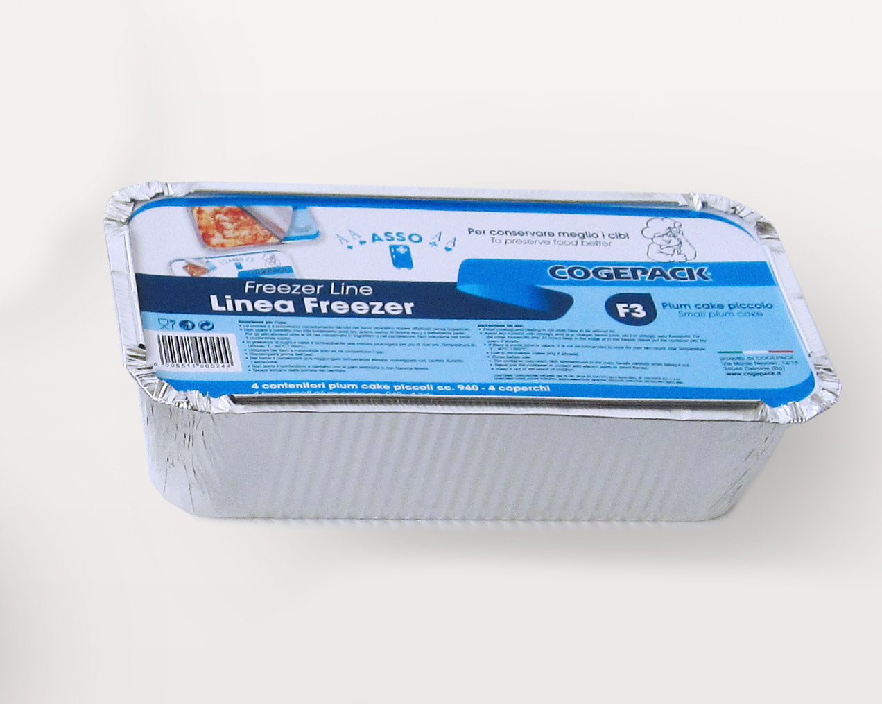 Vaschette in alluminio con coperchio