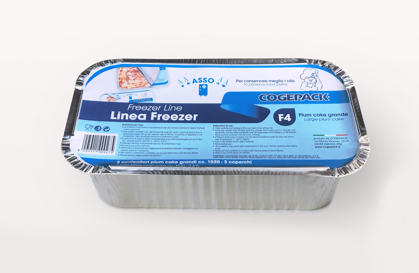 Vaschette in alluminio con coperchio