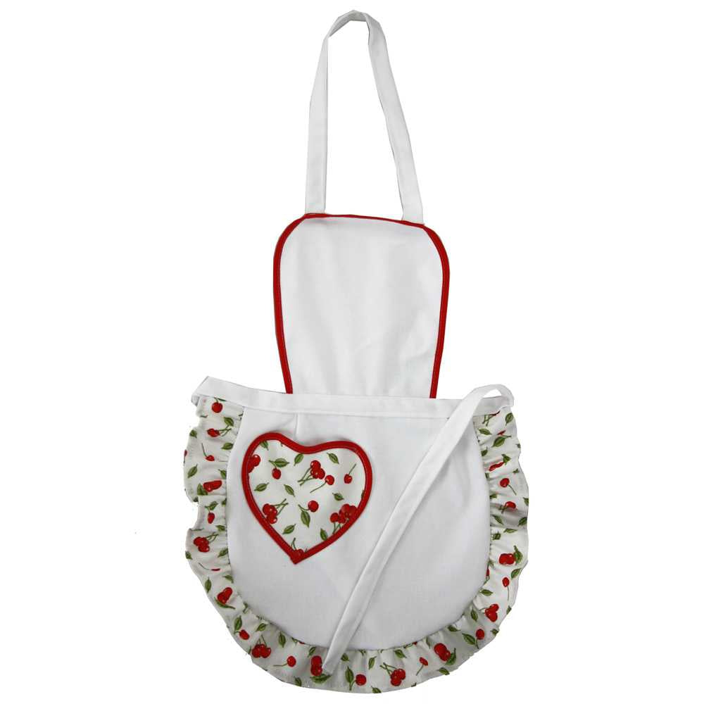 Grembiulino SERGIO cm.39x50 con pettorina e tasca a forma di cuore