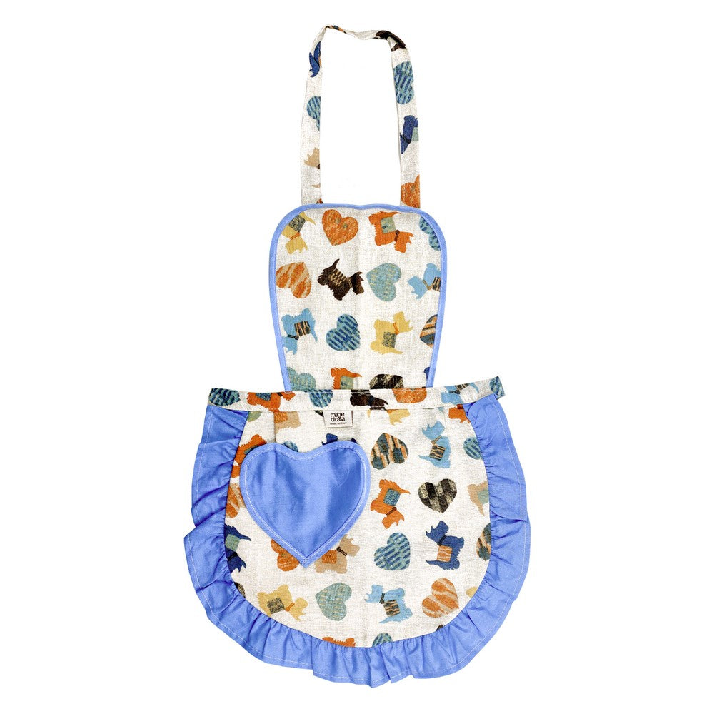 Grembiulino baby FABRIZIO con pettorina cm.39x50