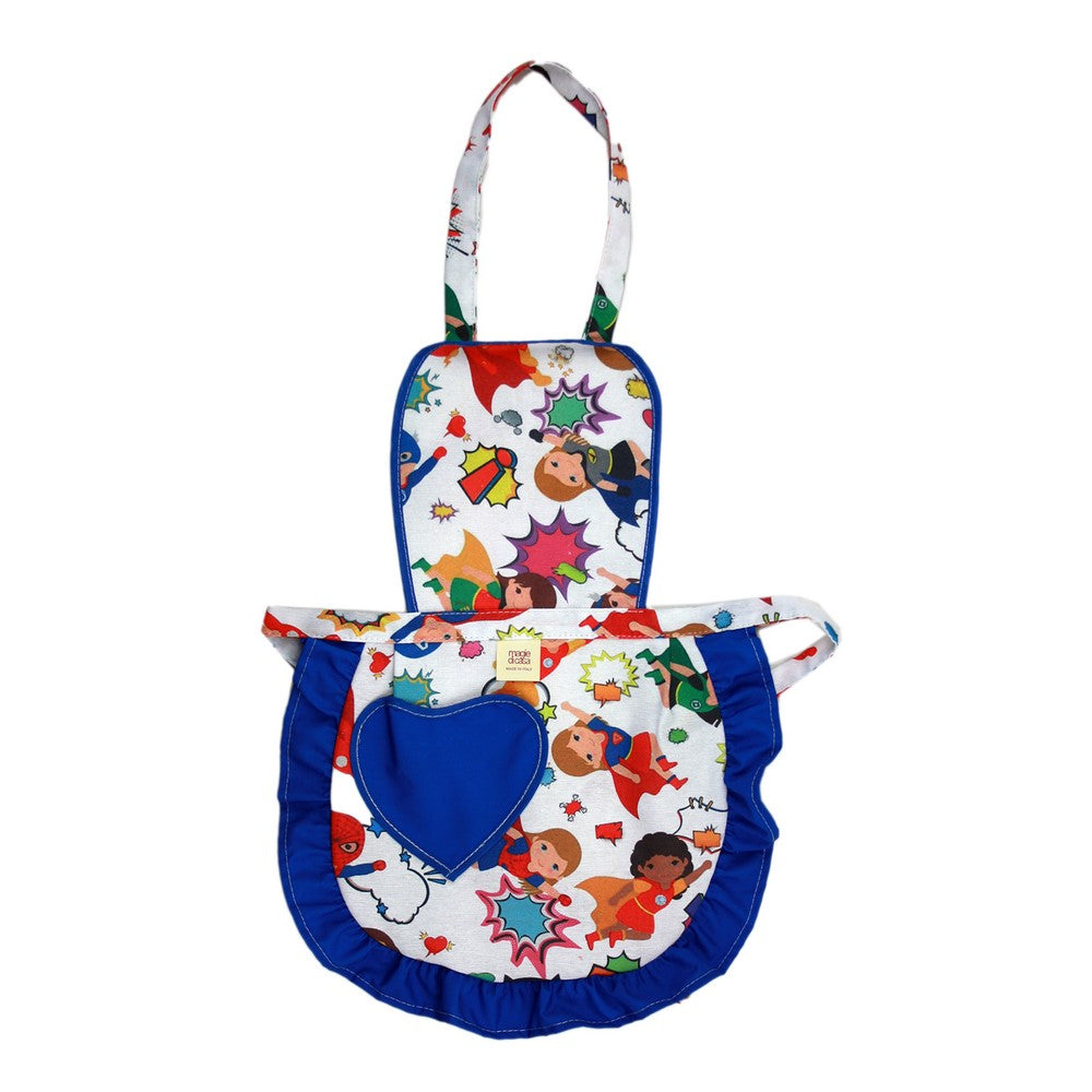 Grembiulino baby FABRIZIO con pettorina cm.39x50