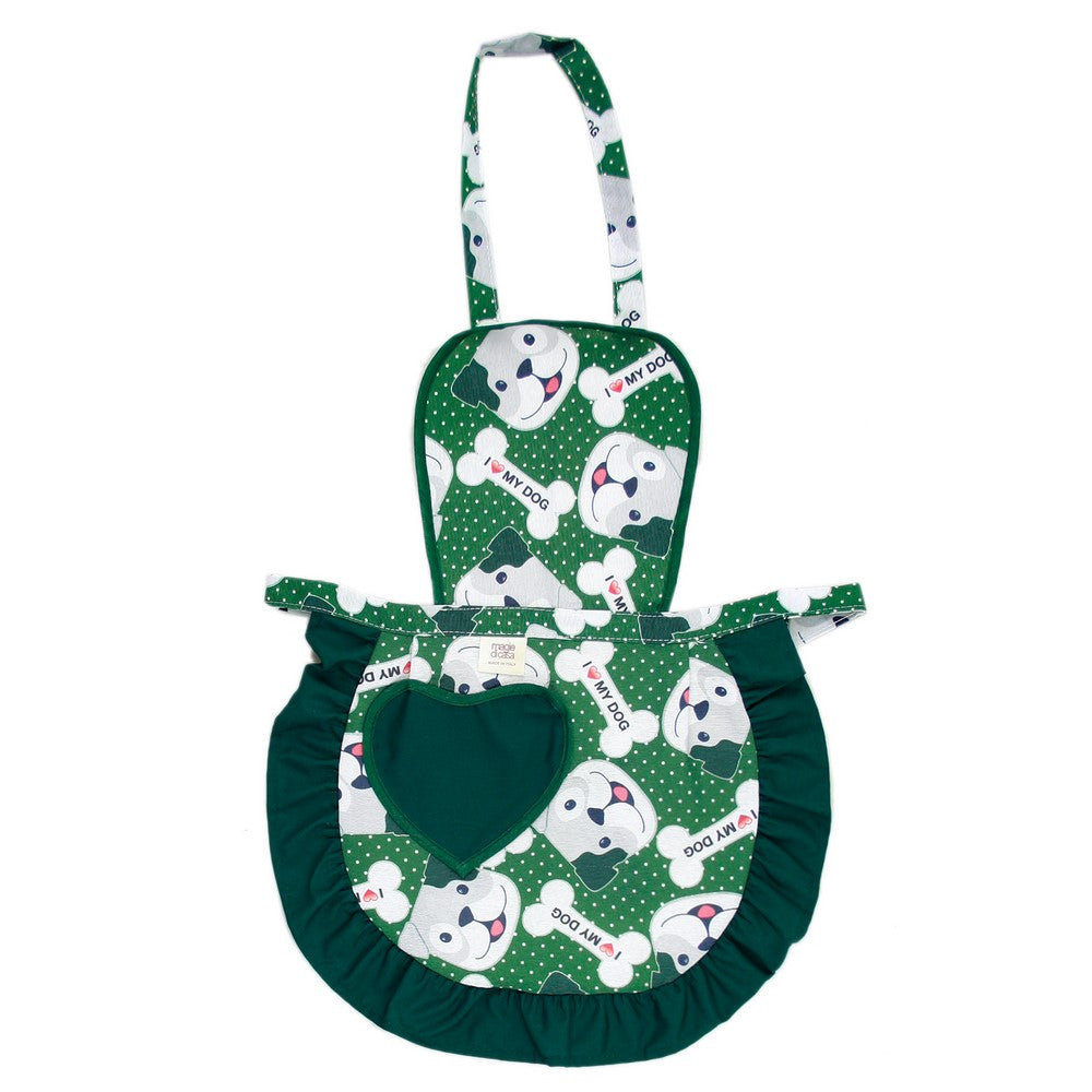 Grembiulino baby FABRIZIO con pettorina cm.39x50