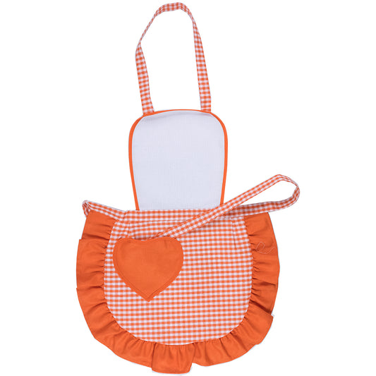 Grembiulino ROMEO cm.39x50 con pettorina e tasca a forma di cuore