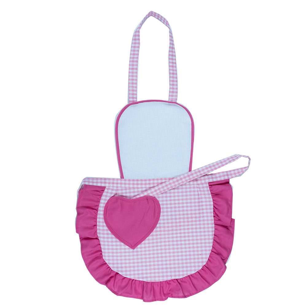 Grembiulino ROMEO cm.39x50 con pettorina e tasca a forma di cuore