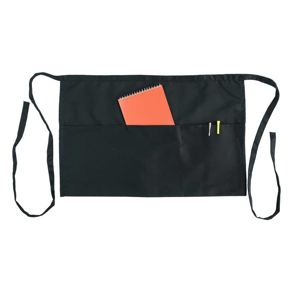 Grembiule a vita cameriere/a ZUZZURRO cm.40x63 con 3 tasconi