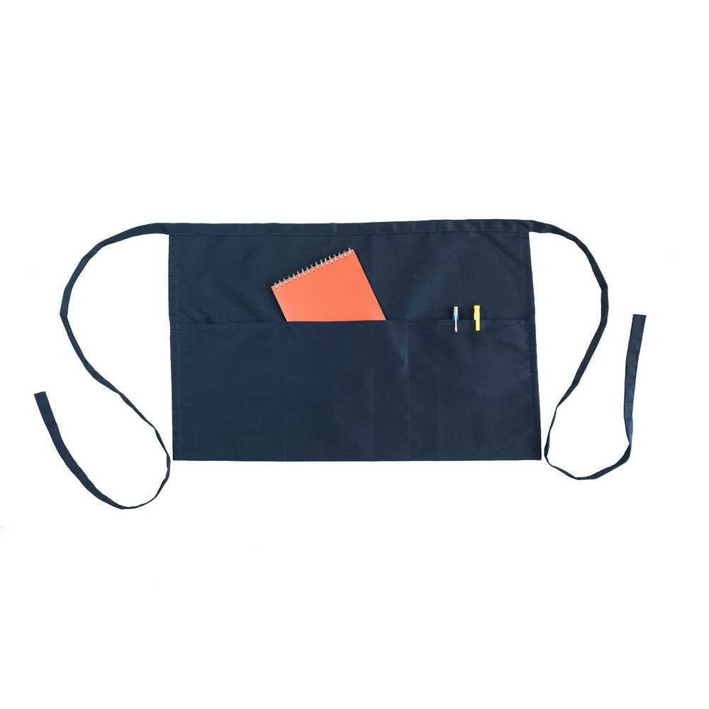 Grembiule a vita cameriere/a ZUZZURRO cm.40x63 con 3 tasconi