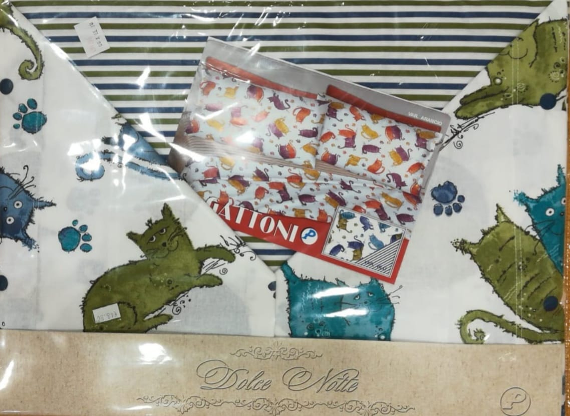 Completo lenzuola letto copriletto