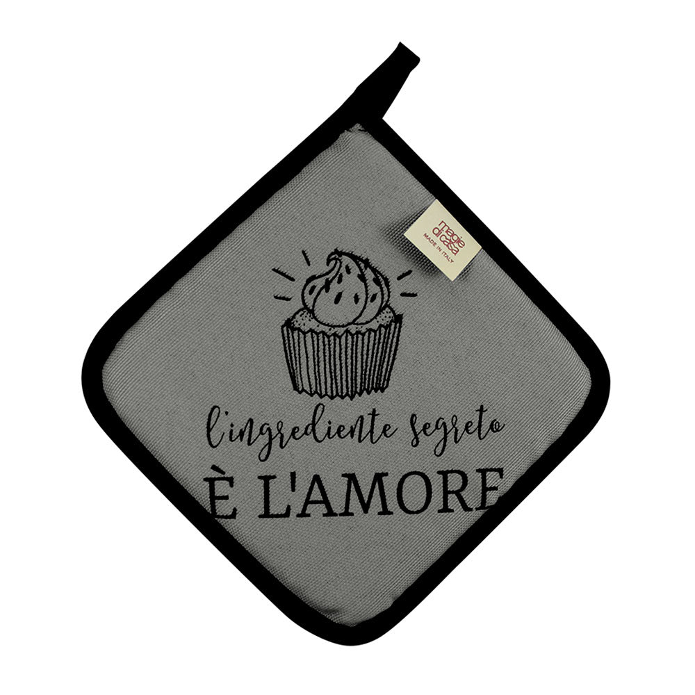 Presina LA CUCINAZZA cm.20x20 con stampe SPIRITOSE