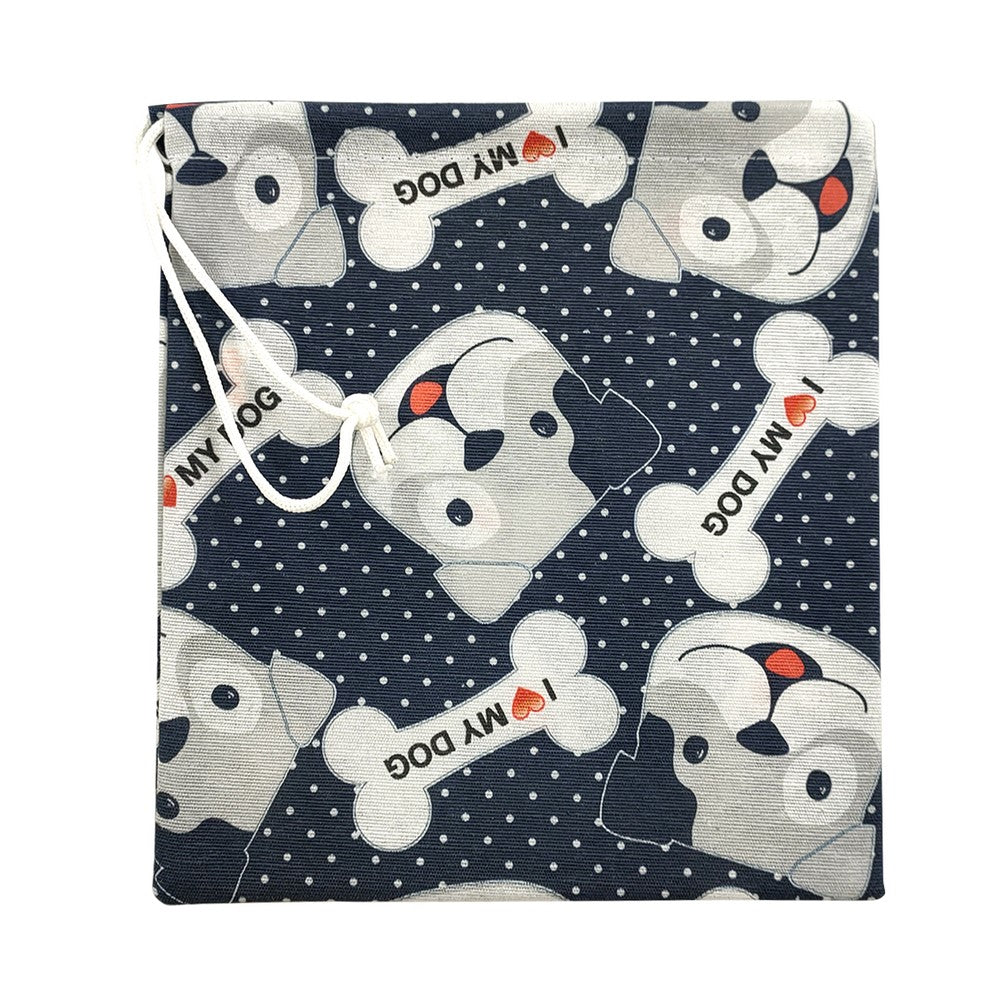 Sacchetto in tessuto portamascherine/portabicchiere/spazzolino/spazzole