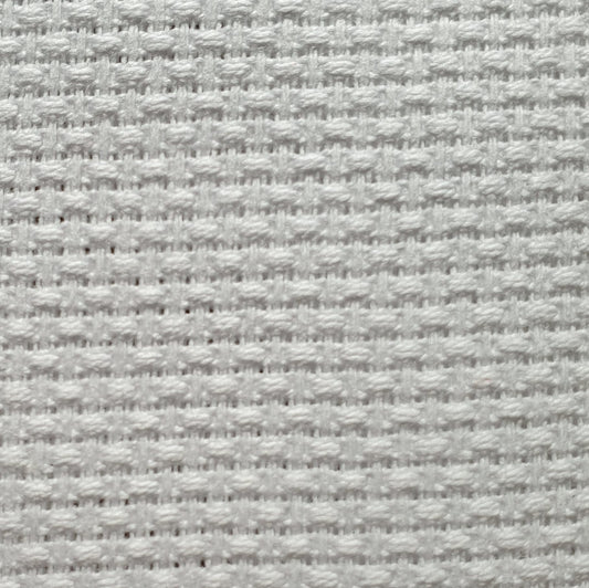Tessuto per Punto Croce | Altezza 170 cm| 100% cotone | |44 fori 11 ct. 4.4 punti per centimetro | made in italy | tela aida per ricamo.