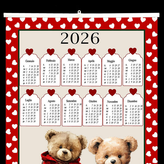 Strofinaccio Calendario in astuccio CON ASTINA