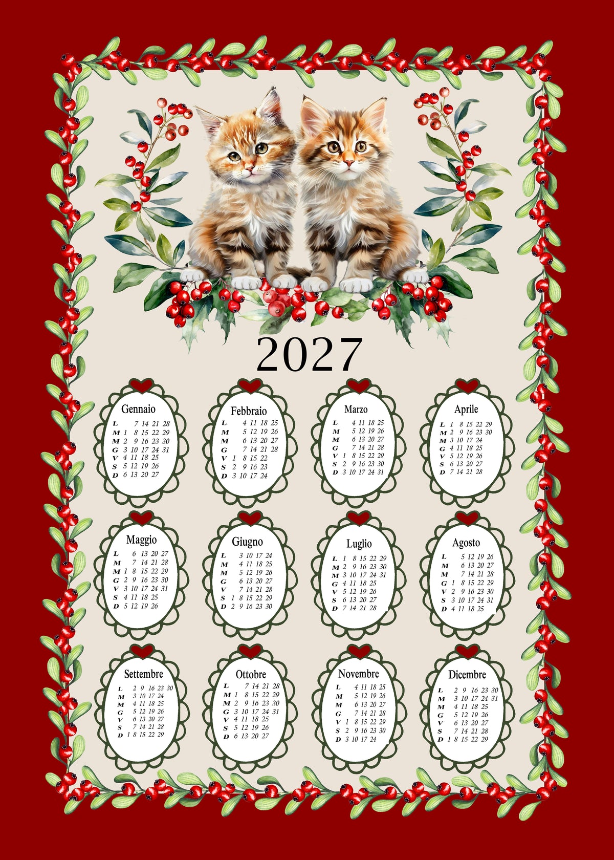 Strofinaccio Calendario