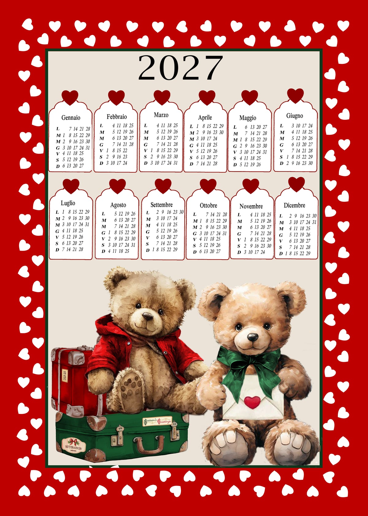 Strofinaccio Calendario