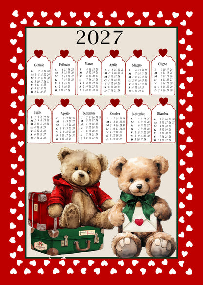 Strofinaccio Calendario