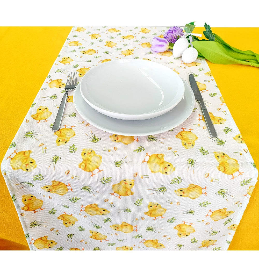 Tovaglia Pasqua Easter TITTI - Made in Italy - Varie Misure