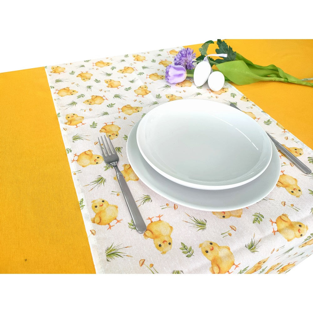 Tovaglia Pasqua Easter TITTI - Made in Italy - Varie Misure