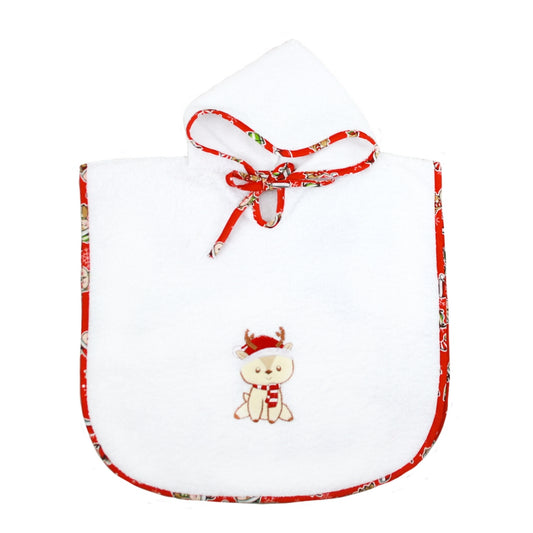 Poncho bimbo RUDOLPH cm.45x47 con cappuccio in spugna