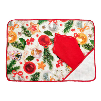 Set I Colazione NATALE: tovaglietta+Tovagliolo da ricamare