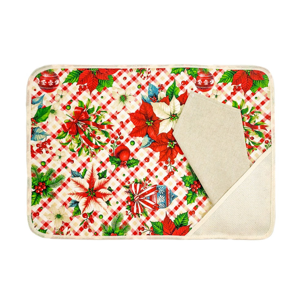 Set I Colazione NATALE: tovaglietta+Tovagliolo da ricamare