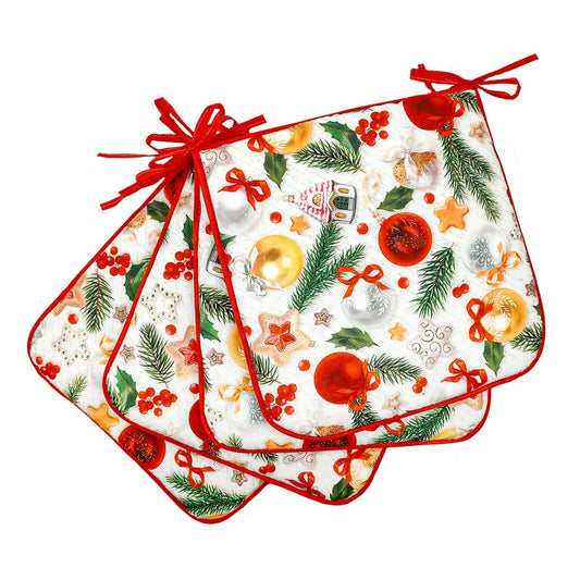 Confezione 4 cuscini CHRISTMAS cm.38x38