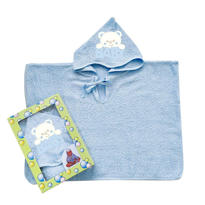 Poncho bimbo BIRBANTE cm.50x66 con cappuccio