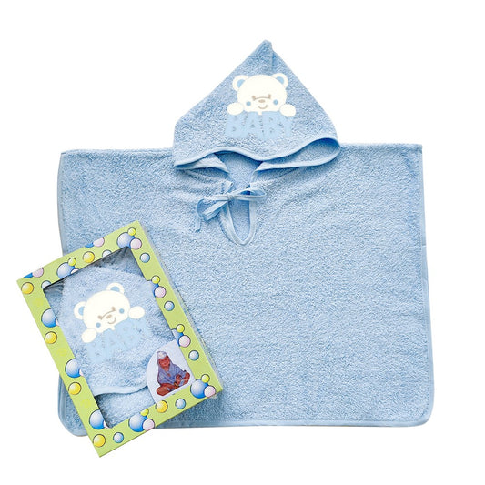 Poncho bimbo BIRBANTE cm.50x66 con cappuccio