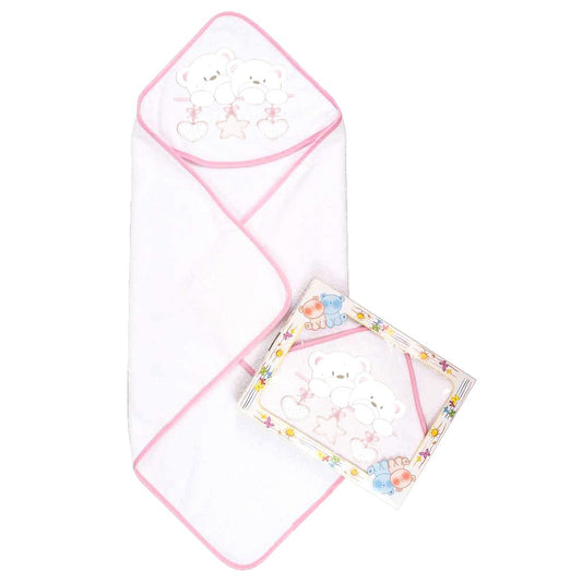 Accappatoio Neonato Triangolo YOGHY con cappuccio ricamato