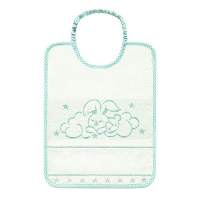 Bavetta ARCIBALDO cm.18x20 in spugna con fascia da ricamare
