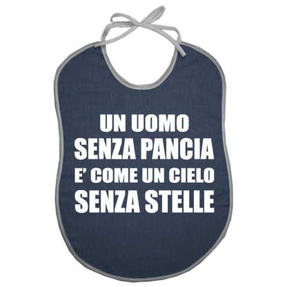 Bavaglione JEANS frasi spiritose ADULTO