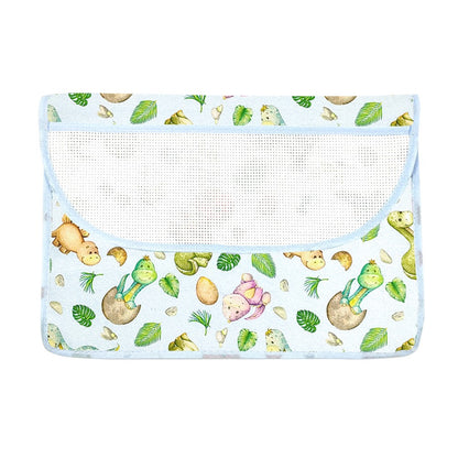 Bustina PORTA TOVAGLIOLI/BAVAGLINI cm.20x29 con tasca PERSONALIZZATA