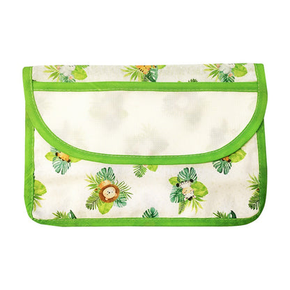Bustina PORTA TOVAGLIOLI/BAVAGLINI cm.20x29 con tasca PERSONALIZZATA