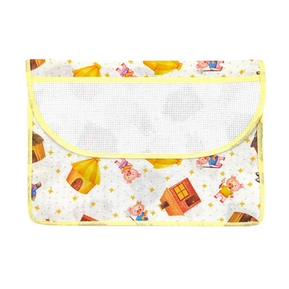 Bustina PORTA TOVAGLIOLI/BAVAGLINI cm.20x29 con tasca PERSONALIZZATA