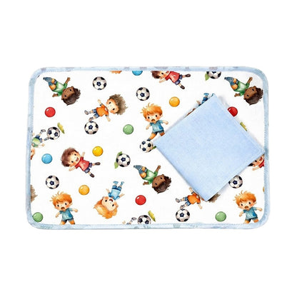 Set prima colazione SEBASTIAN:Tovaglietta imbottita+tovagliolo
