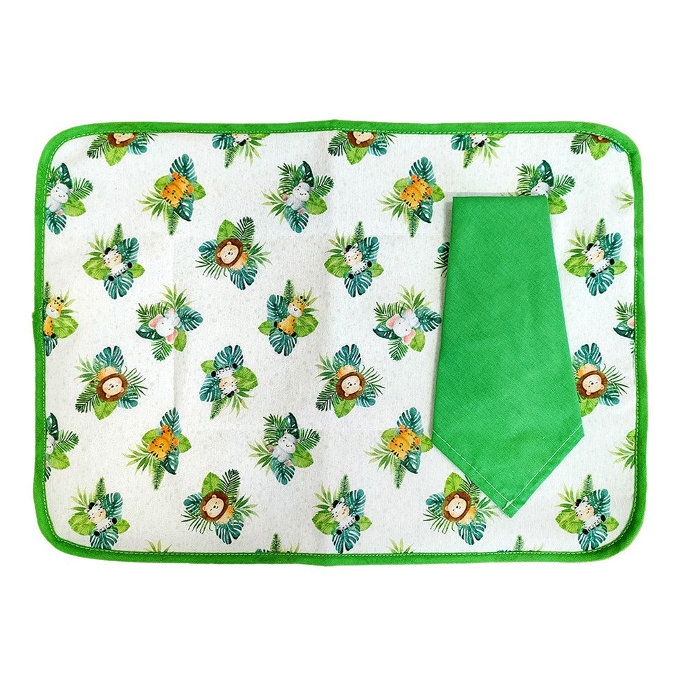 Set prima colazione SEBASTIAN:Tovaglietta imbottita+tovagliolo