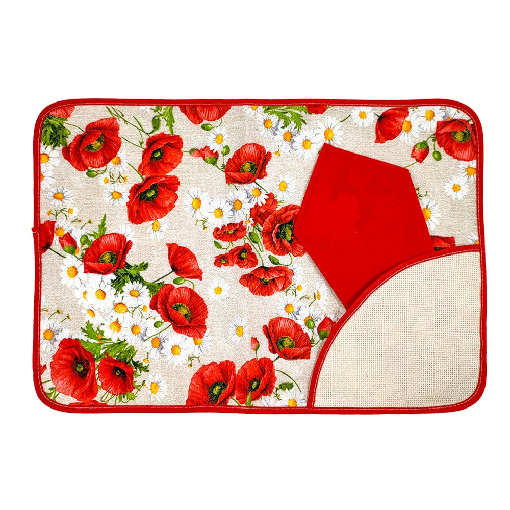 Set I Colazione PRIMAVERA: tovaglietta+Tovagliolo da ricamare