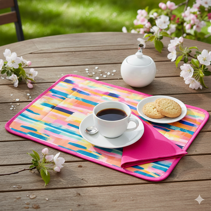 Set prima colazione: tovaglietta imbottita+tovagliolo