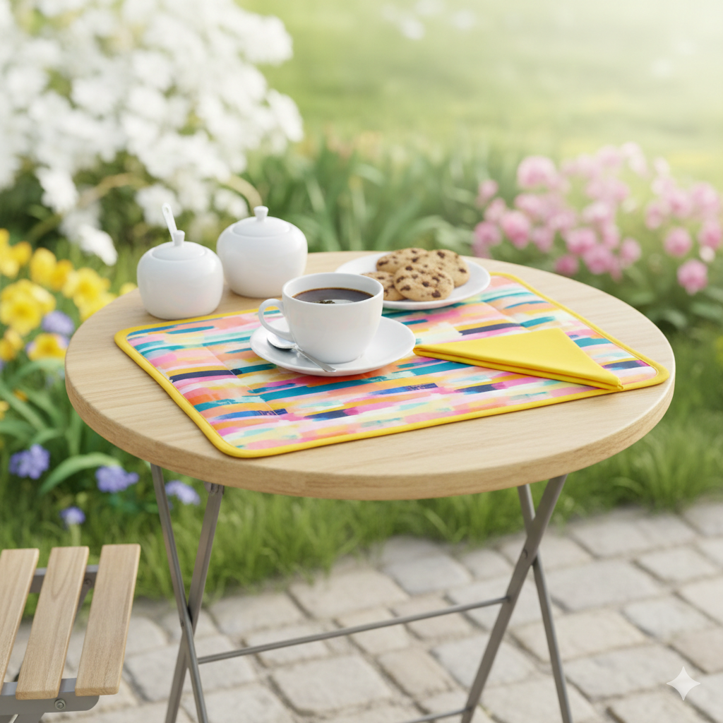 Set prima colazione: tovaglietta imbottita+tovagliolo