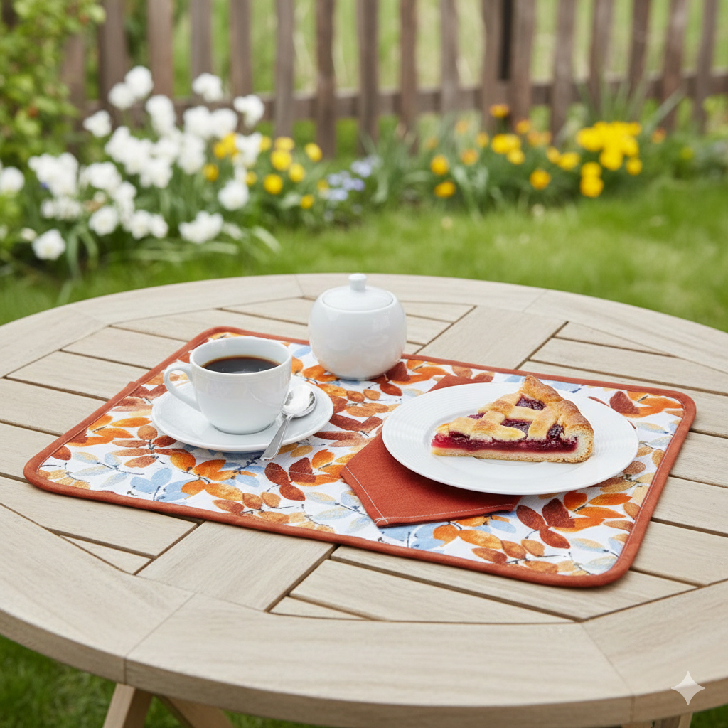 Set prima colazione: tovaglietta imbottita+tovagliolo