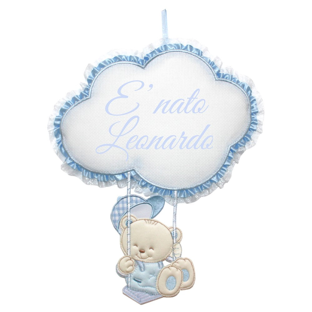 Fiocco nascita personalizzato CON IL NOME CHE VUOI TU