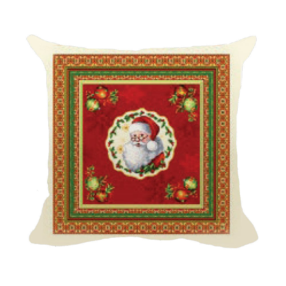 Fodera cuscino arredo natalizia Christmas Carol in gobelin 40x40 cm K898