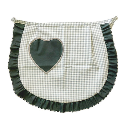 Grembiule a vita CUORE cm.50x60 con tasca a forma di cuore