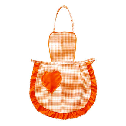 Grembiule pettorina CUORE cm.60x80 con tasca a forma di cuore