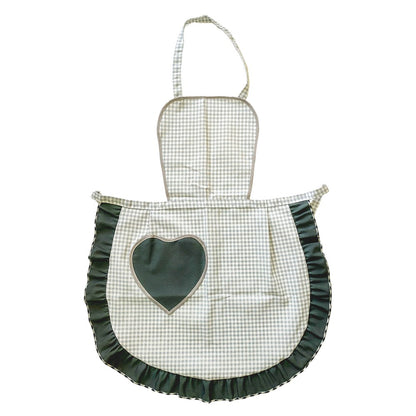 Grembiule pettorina CUORE cm.60x80 con tasca a forma di cuore