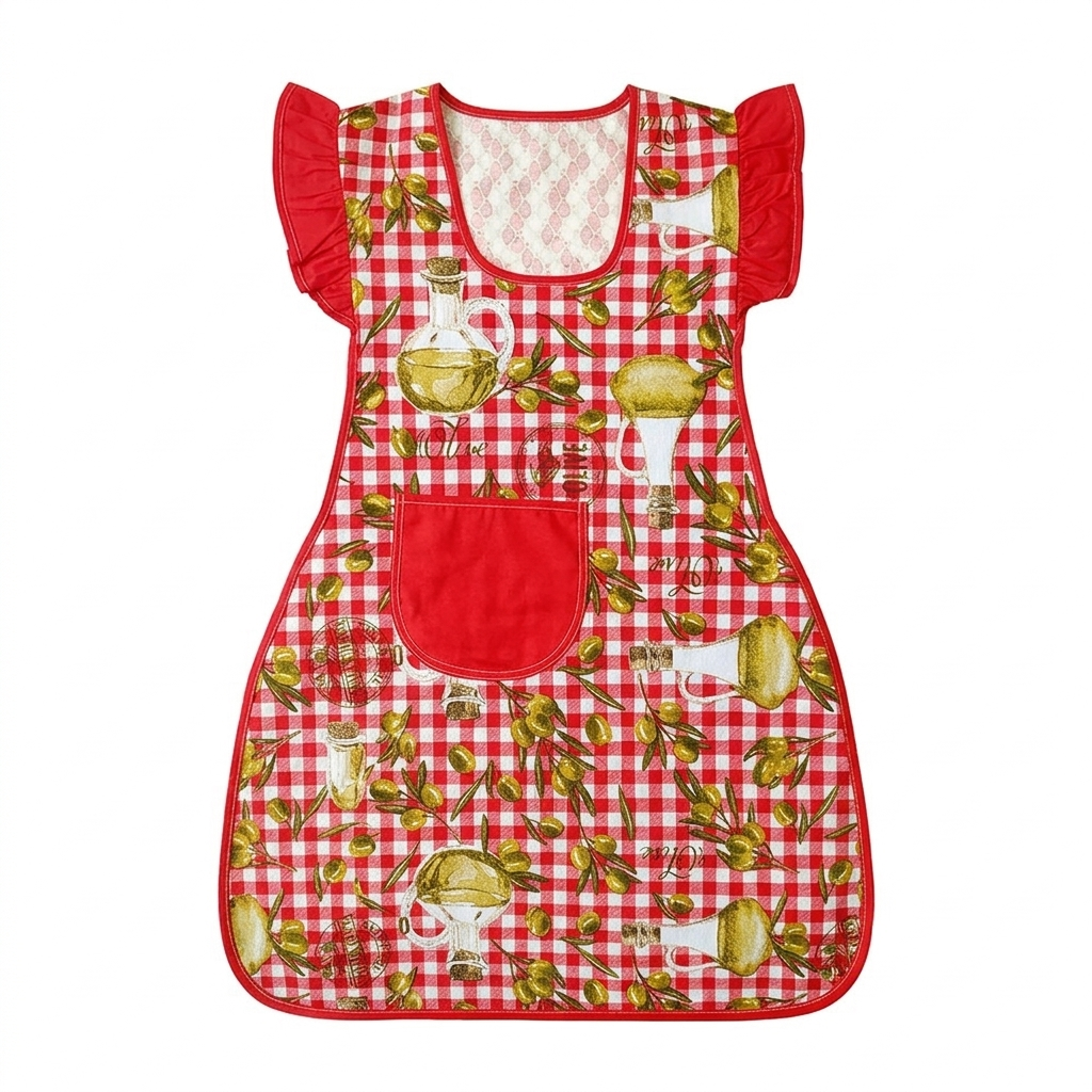 Casacca cm.56x85 con tasca e volant SUMMER