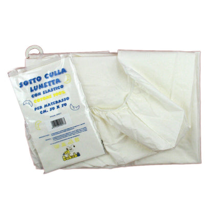Lenzuolino sotto culla con elastico LUNETTA per materasso cm.30x70