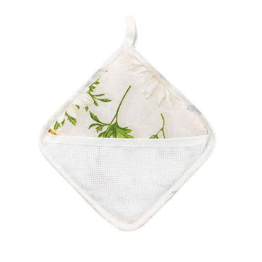 Presina SPRING SUMMER cuore e quadra con tasca in etamine da ricamare